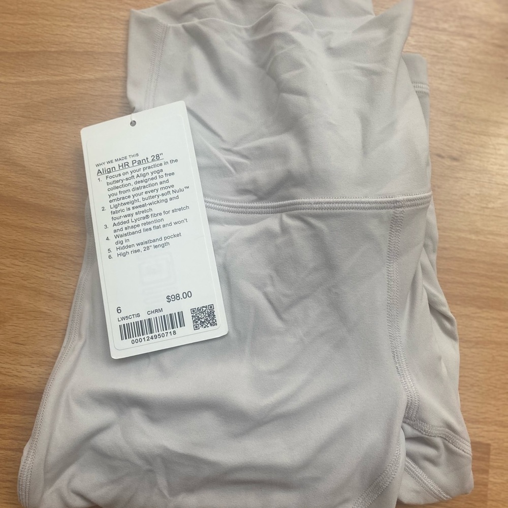 Lulu lemon ALIGN 28” sz 6